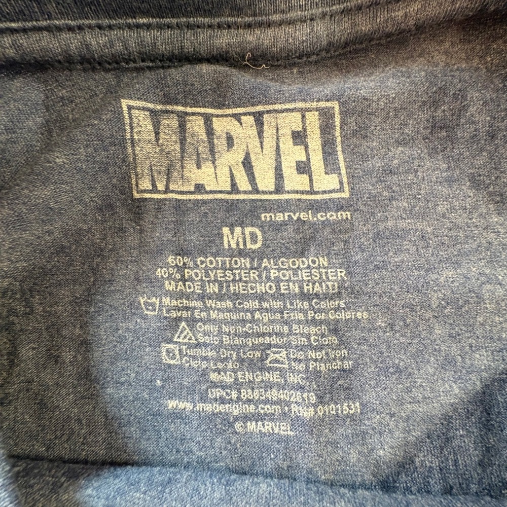 Marvel X-Men Graphic T-Shirt Mens M Gray Comic Tee Wolverine Gambit Cyclops EUC - Picture 3 of 7